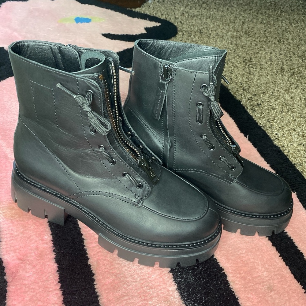 ASH Chunky Platform Leather Y2K Boots